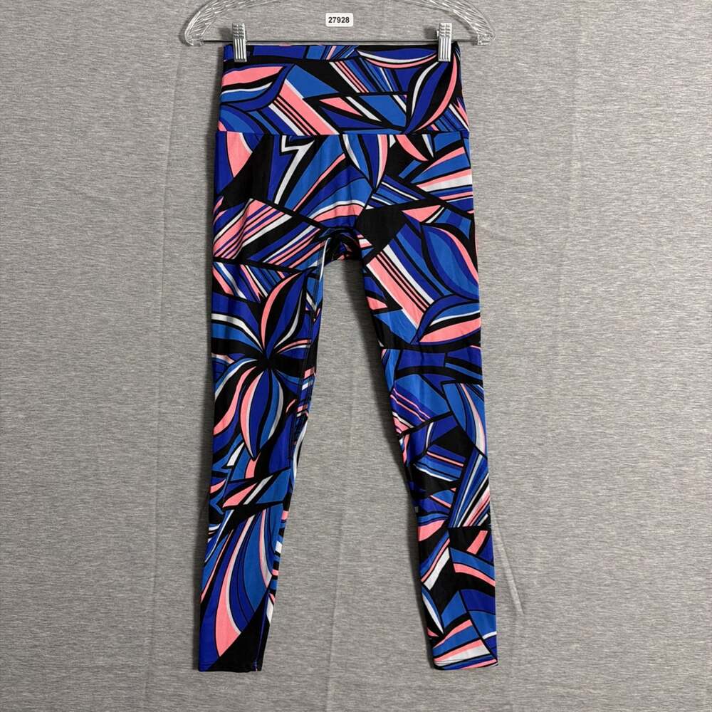 K-Deer Women's Size Large Multicolor Sneaker Length High Waisted Leggings